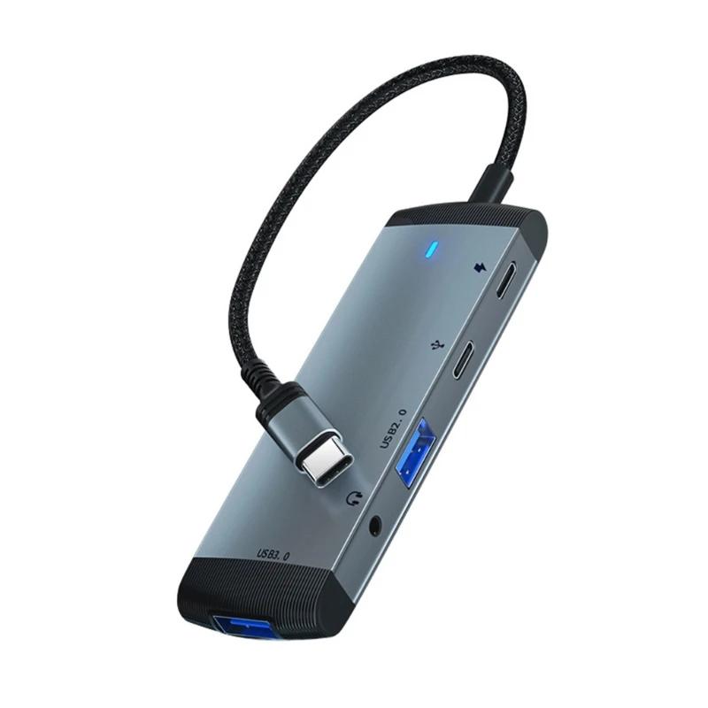 5-in-1  USB C  ŷ ̼ ˷̴ ձ  C Ű 콺 USB USB 2.0/PD 60W/3.5mm